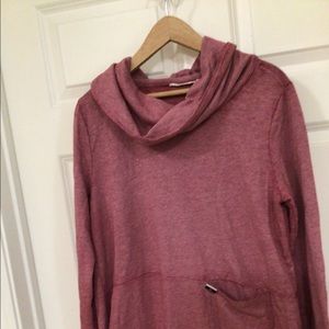 Terry, cowl necked top